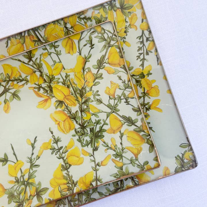 Biccara - Wholesale Decorative Tray - Ginestra Rectangular Glass Plates – Decoupage Collection1