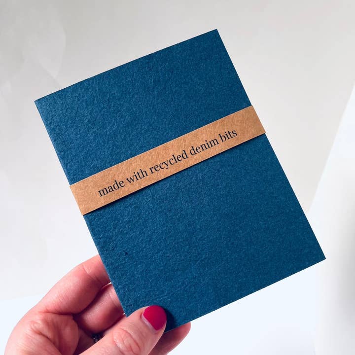 Atelier By Cat - Wholesale Notebook - mini Recycled Denim Confetti Notebook Eco-Friendly