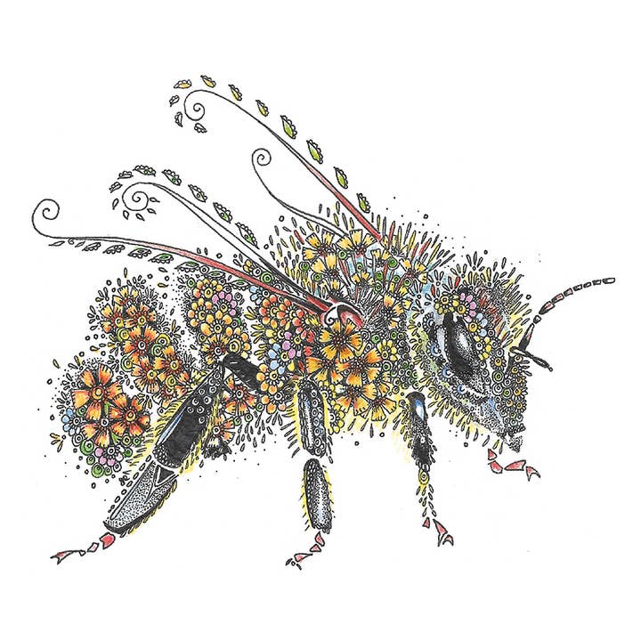 Gratulationskort Blomma Bi för wholesale av Natural Partners Limited