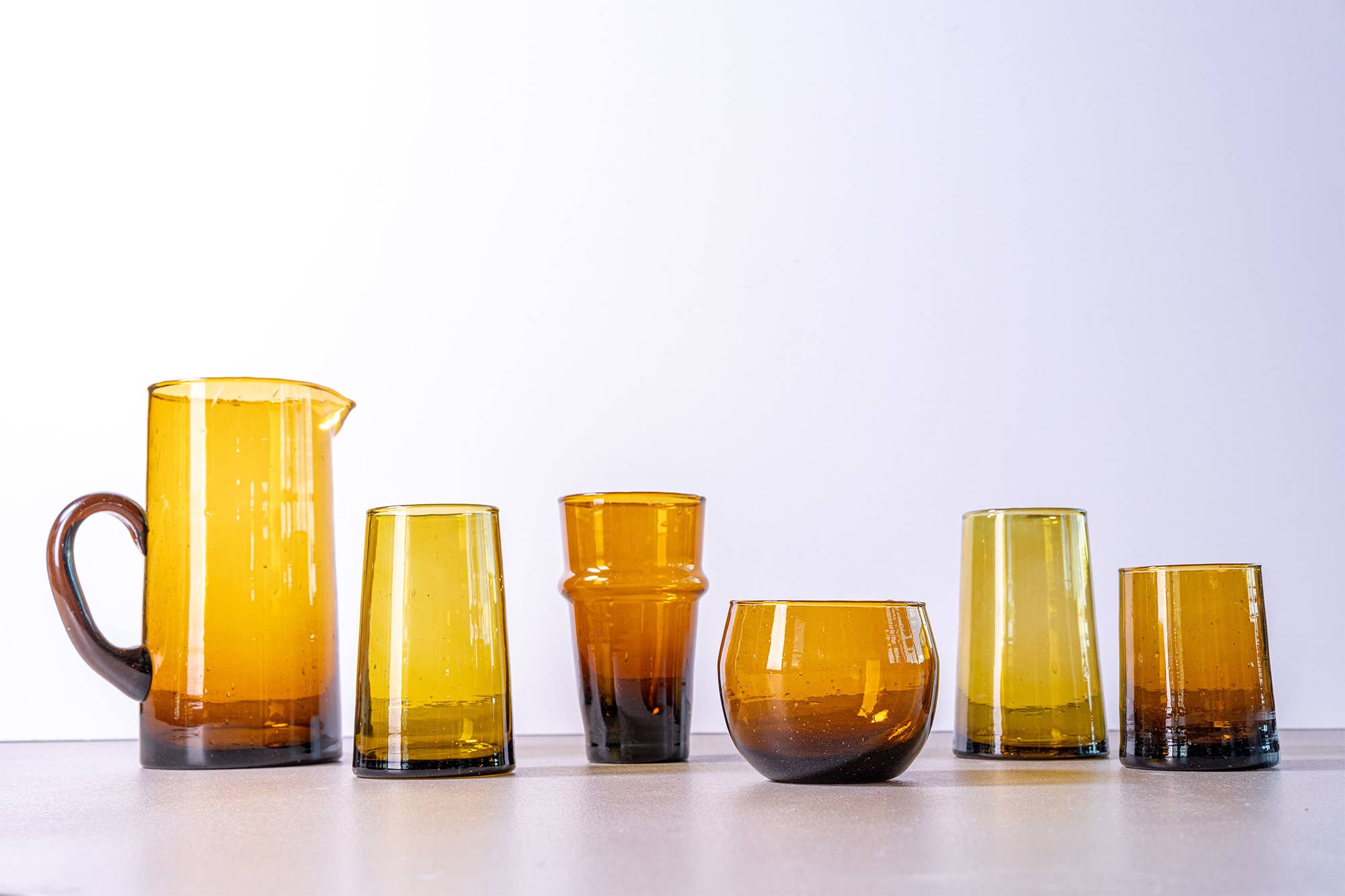 Verve Culture – Engroshandel Drikkeglas/kop – Marokkansk Cone Glasvarer Large - Amber4