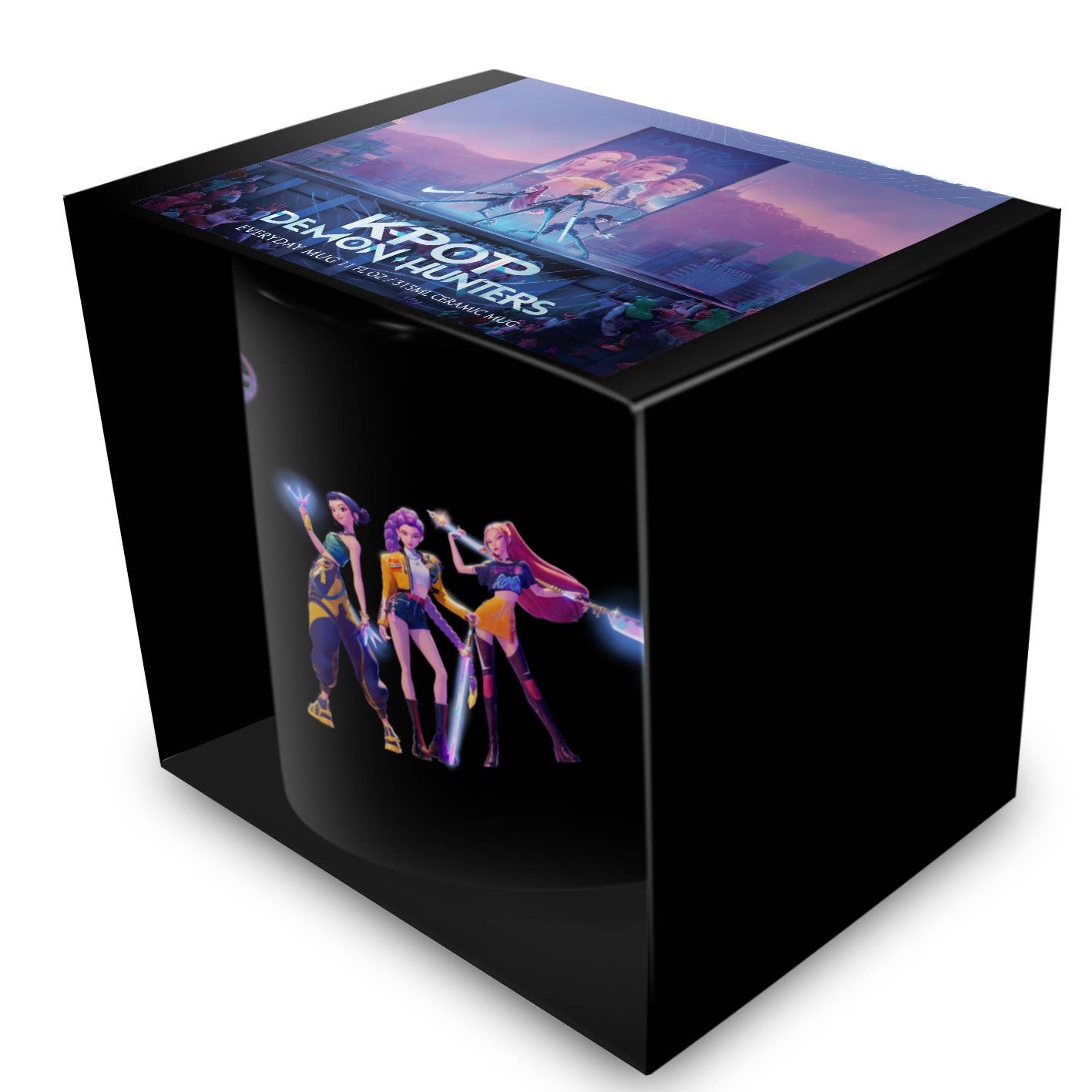 Pyramid International - Wholesale Coffee Mug - K-POP Demon Hunters (Huntrix) 11oz/315ml Black Coffee Mug3