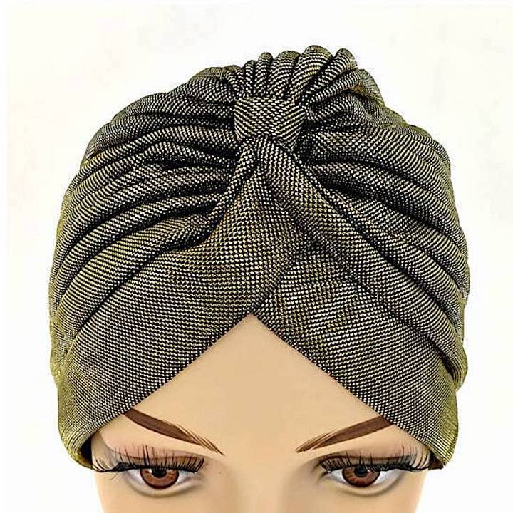 12 PCS Turban Métallique Assorti pour la vente par Atlas Fashion
