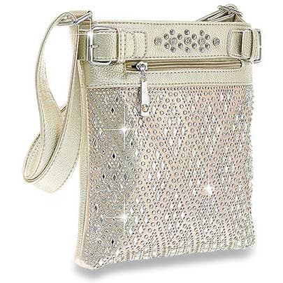 Handbag Express - Vente Sac à bandoulière – femme - Écharpe à bandoulière Diamond Bling6