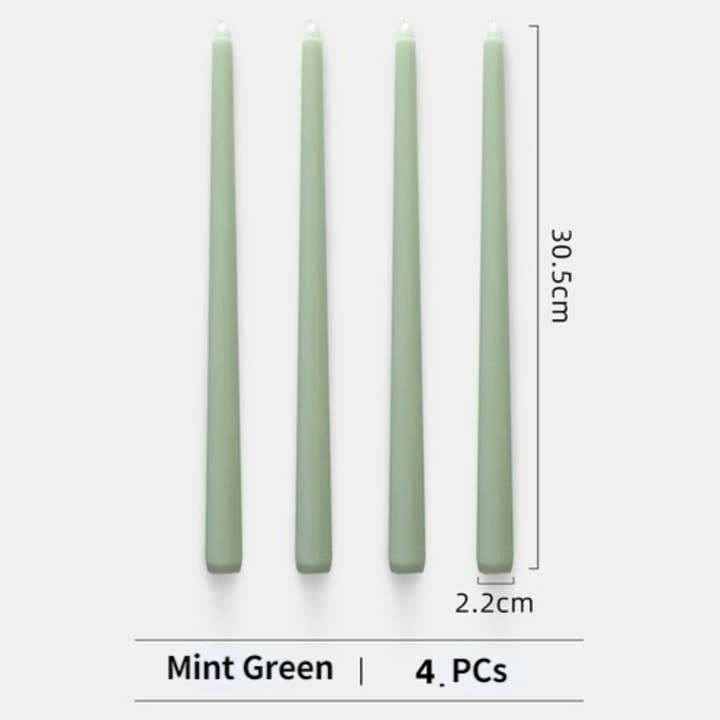 IVORE.GROUP (We cover All Import duty) – wholesale Tapered candle/candlestick – 4pcs Unscented Taper Candles Set3