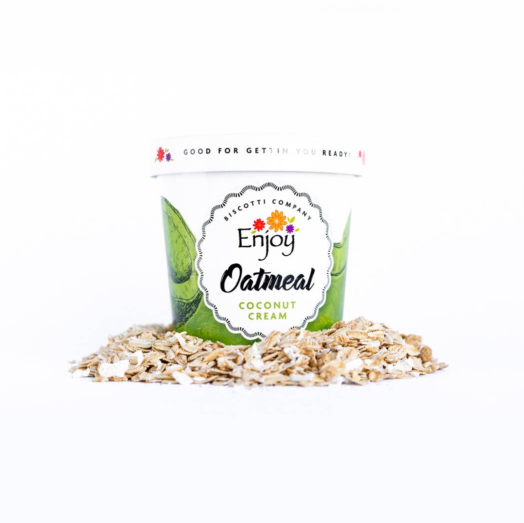 Enjoy Biscotti Company - Wholesale Oats - Oatmeal Cup - Coconut Cream