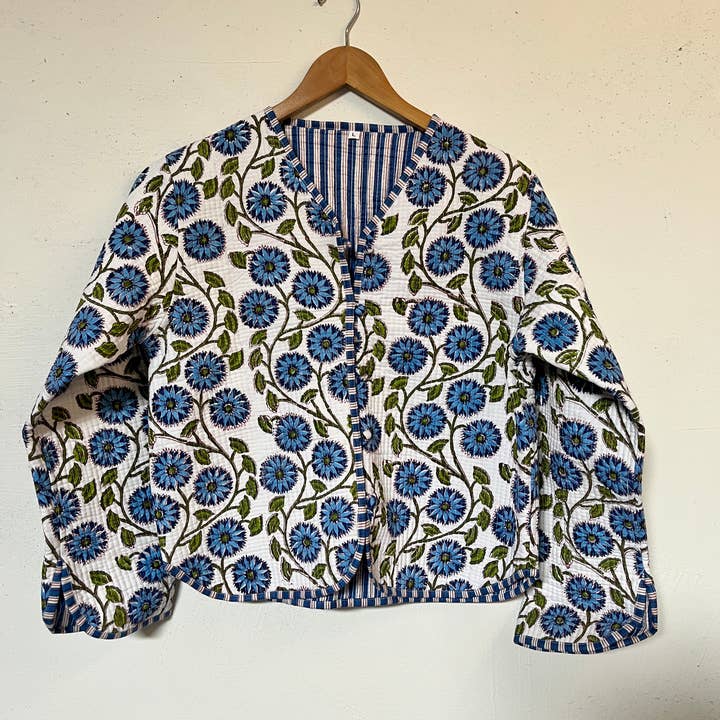 Giacca trapuntata reversibile in cotone Velina per la vendita all'ingrosso da parte di Ayras World