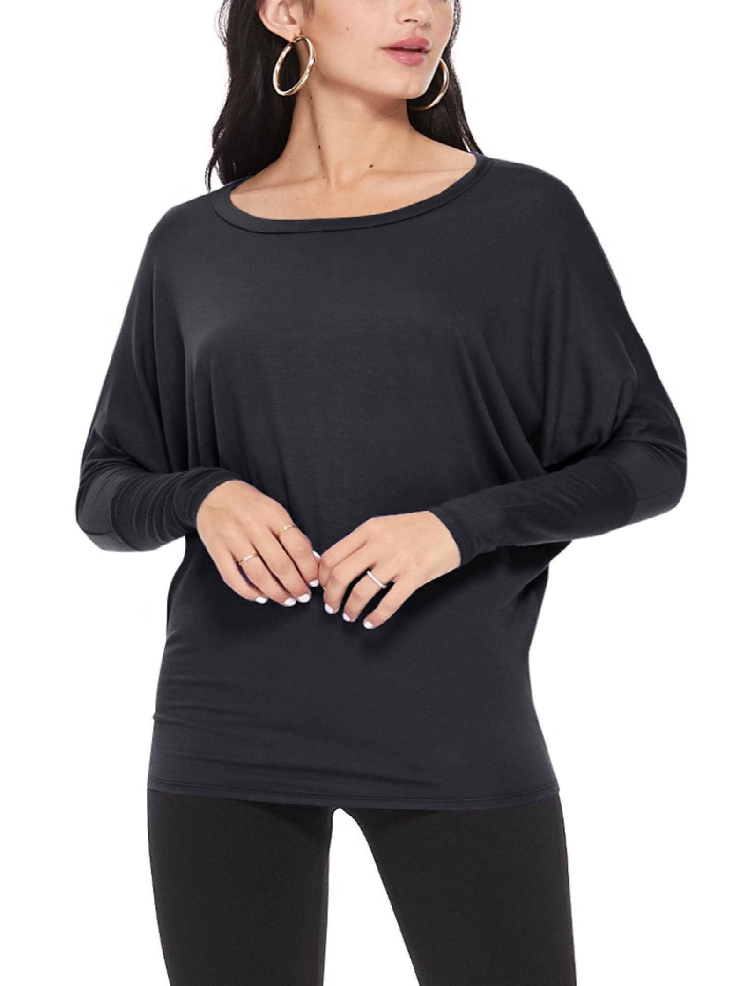 MOA COLLECTION - Wholesale Knit Top - Women's - Women's Casual Solid Color Dolman Sleeve Top4