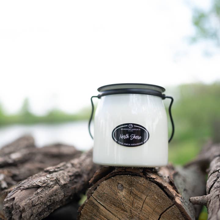 Milkhouse Candle Company - Wholesale Jar/Filled Candle - 16 oz Butter Jar Candle: North Shore1