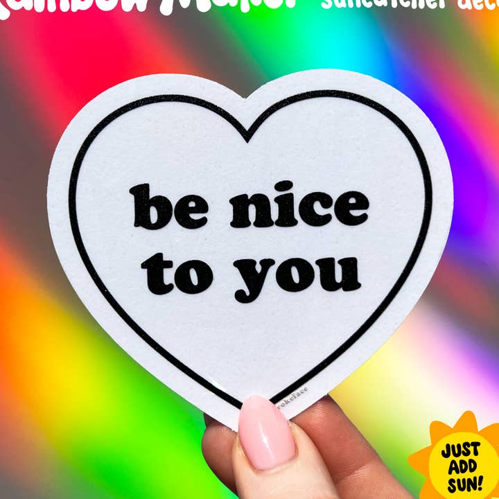 Suncatcher - Var snäll mot ditt hjärta för wholesale av Wokeface