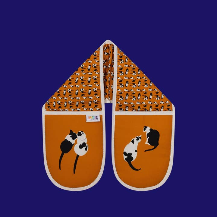 Gants de Four Doubles Colorés pour Chats pour la vente par UmmPixies