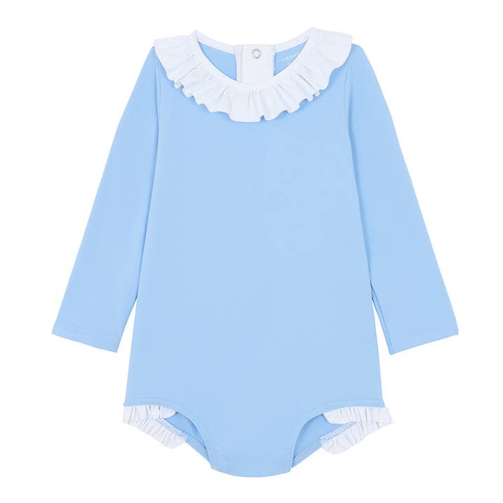 Body Col volant bleu clair pour la vente par Happy Duck