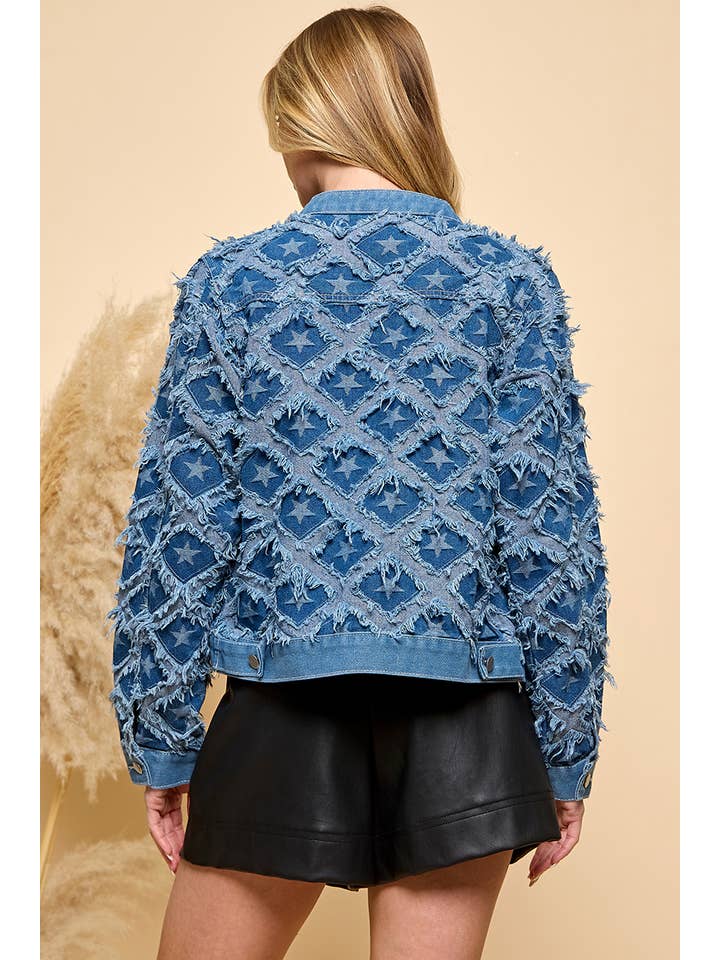 Denim Chaqueta vaquera estrella de venta al por mayor en Faire7