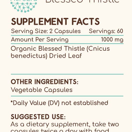 HerbEra - Wholesale Oral Supplement/Vitamin - Blessed Thistle Capsules3