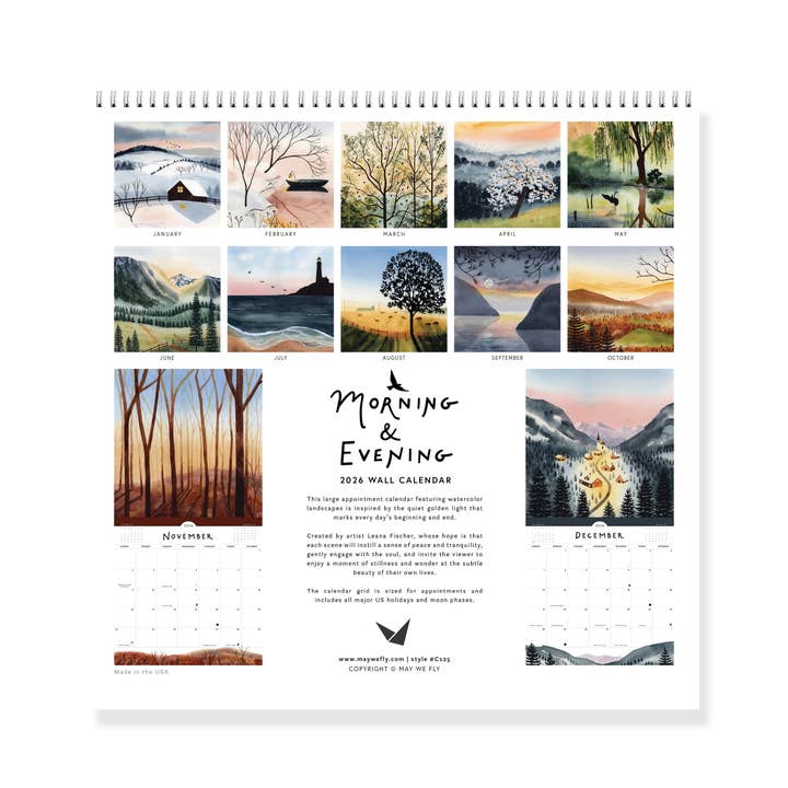 May We Fly - Wholesale Calendar - 2026 Morning + Evening Large Wall Calendar 7
