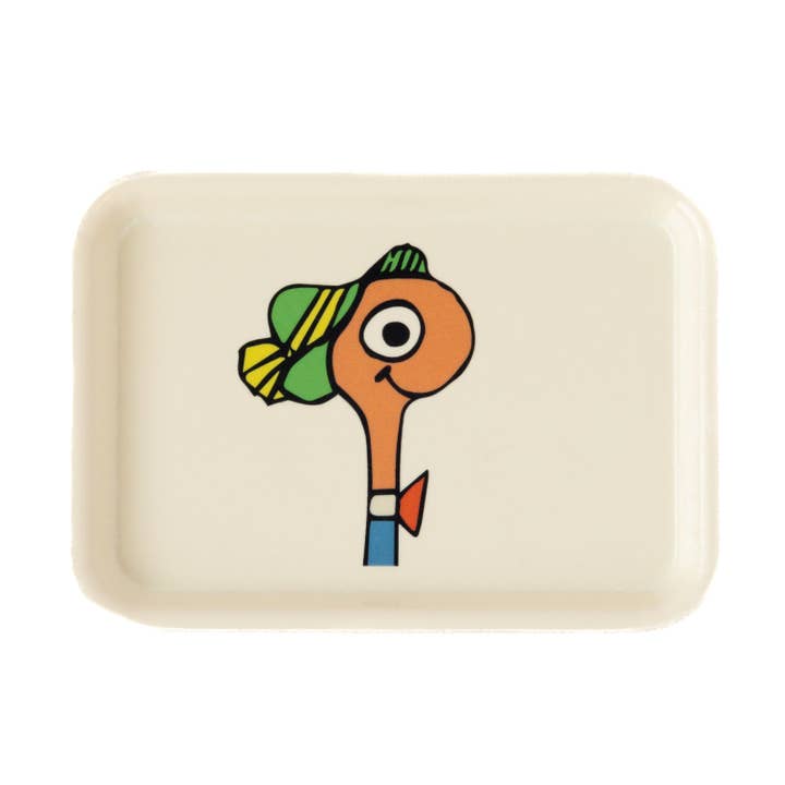 3P4 x Richard Scarry® - Lowly Worm Bust Vintage Tray for wholesale by Three Potato Four