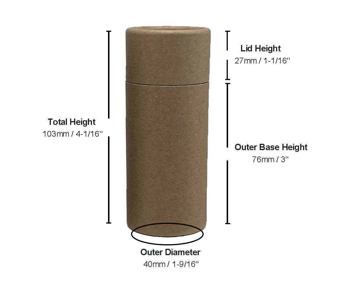 GreenWay Containers - Wholesale Makeup Storage Box - 2.5 ounce / 70 g Natural Kraft Push-up Cosmetic Container6