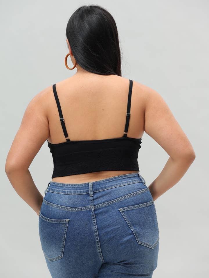 Leto Accessories - Wholesale Bralette – Women's - Plus Size Sleek Comfort Seamless Top4