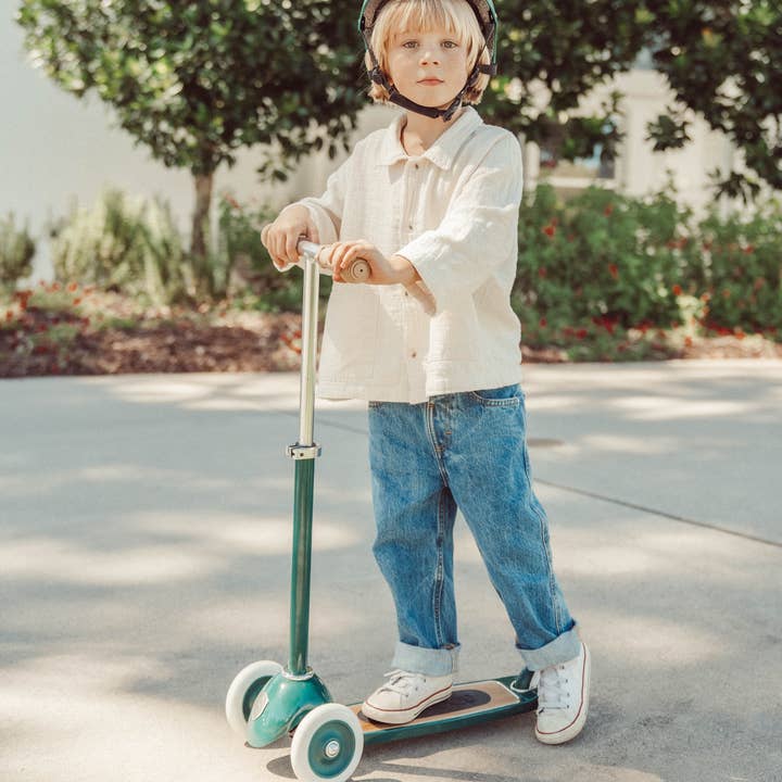 Banwood Inc - Vente Vélo et trottinette – enfant - TROTTINETTE VINTAGE BANWOOD - VERT1