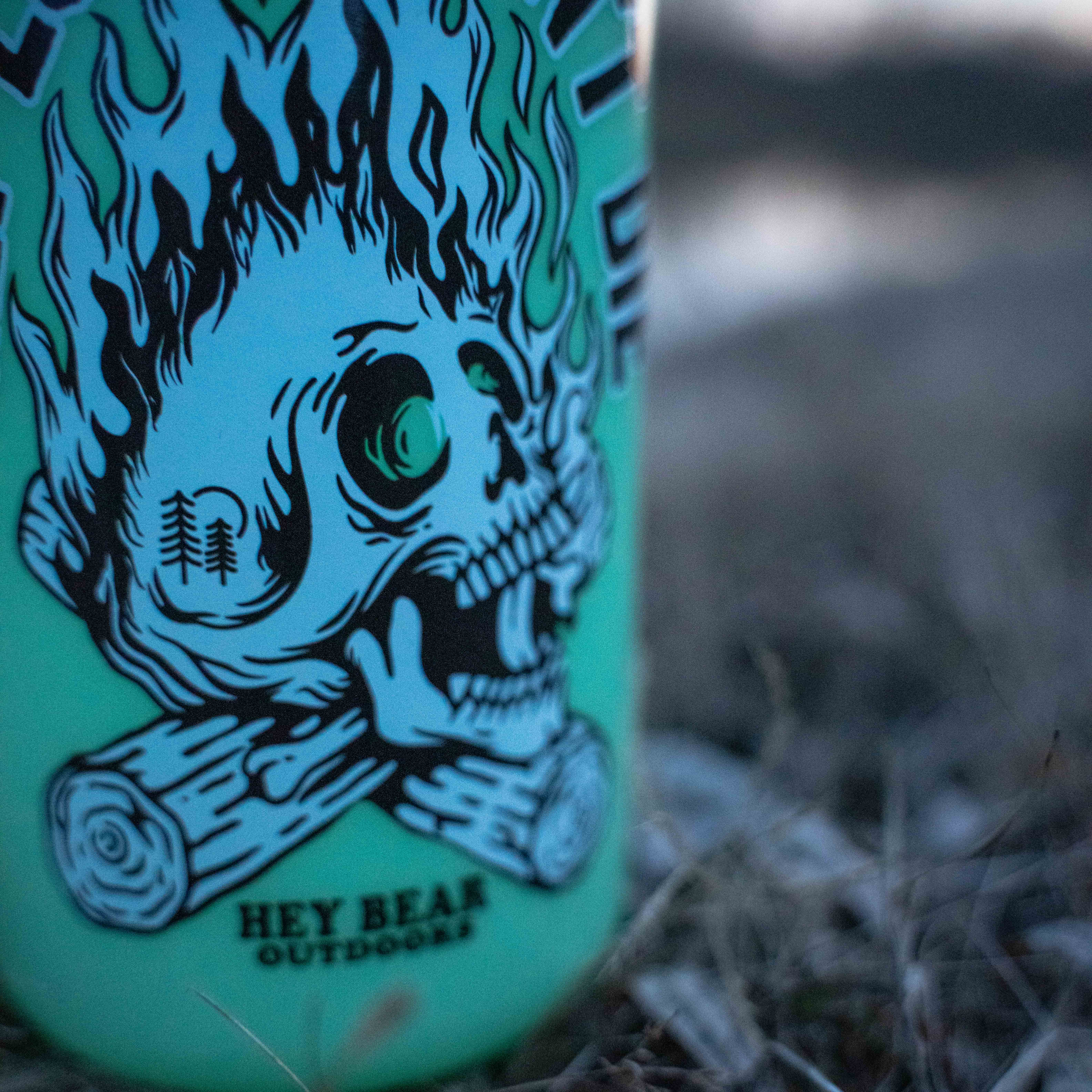 Hey Bear Outdoors - Wholesale Water Bottle - Get Lost - Don't Die Glow Green Nalgene 32oz Water Bottle8