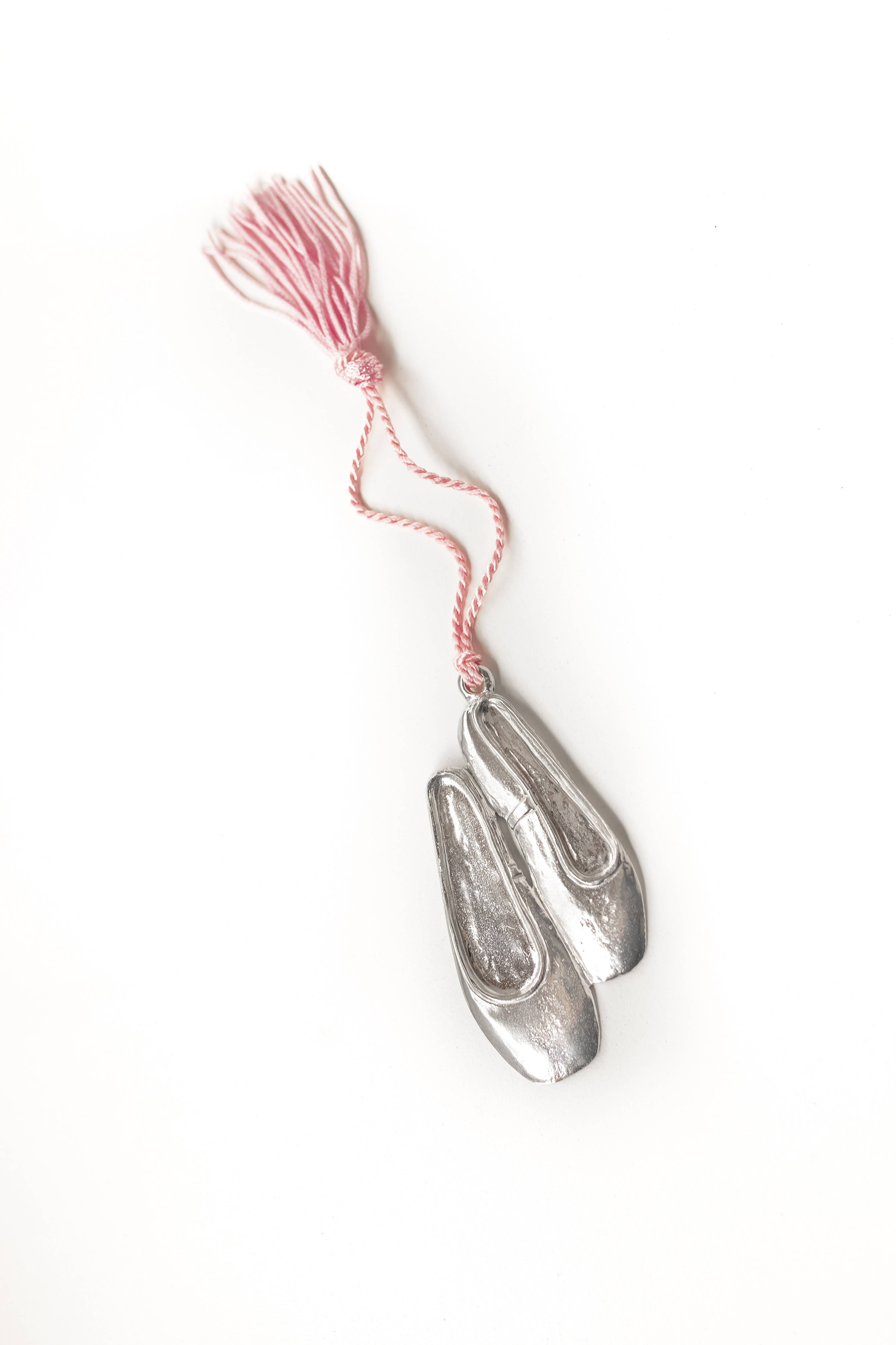 House of Morgan Pewter - Wholesale Ornament - Ballerina Ballet Shoes Christmas Ornament Dance Recital Gift2