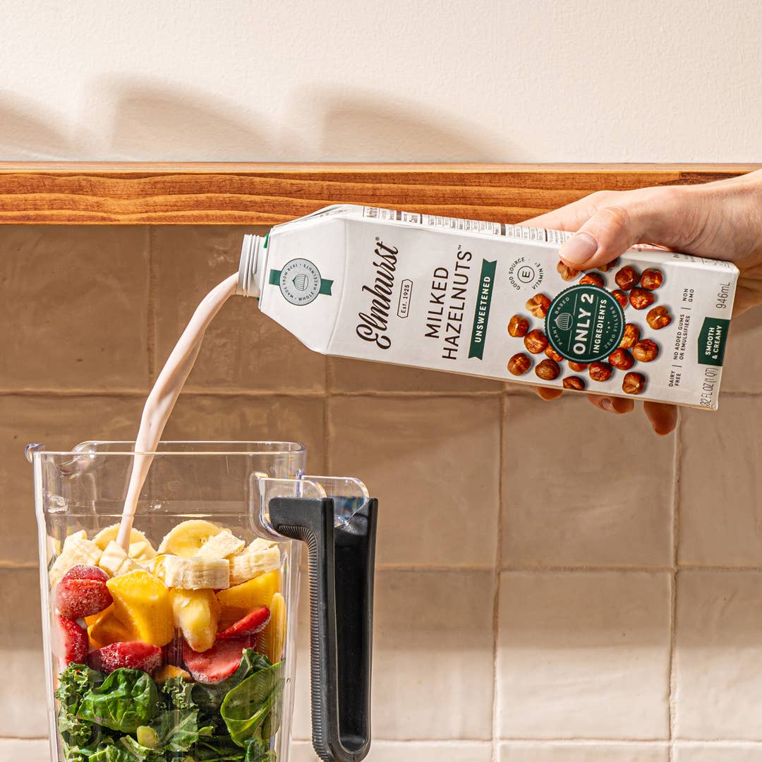 Elmhurst 1925 - Vente Boisson végétale - Lait de noisette non sucré, 32oz [Lot de 6]1