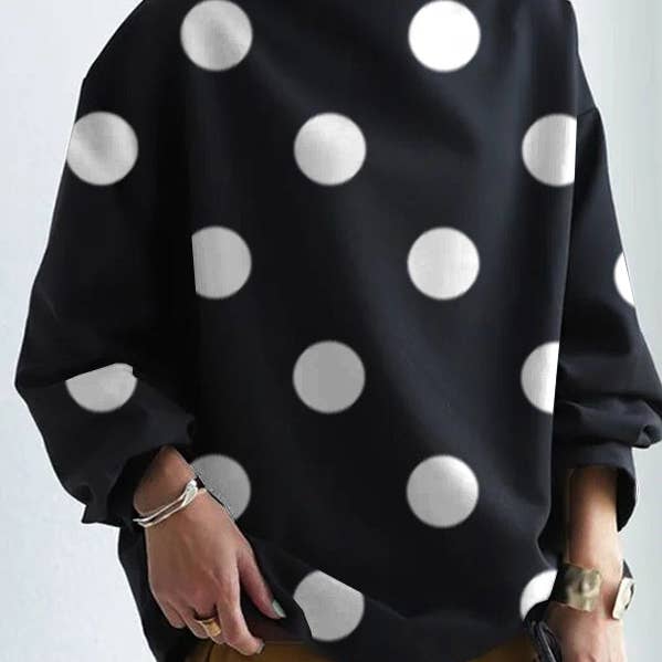 Casual Polka-Dot High-Neck Long Sleeves T-Shirt and other Purchase Wholesale polka dots. Free Returns & Net 60 Terms on Faire trending on Faire.