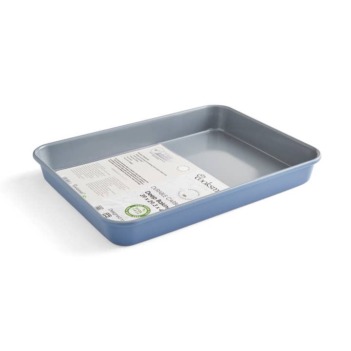 Blue Two Tone Deep Baking Tray 39cm for wholesale on Faire0