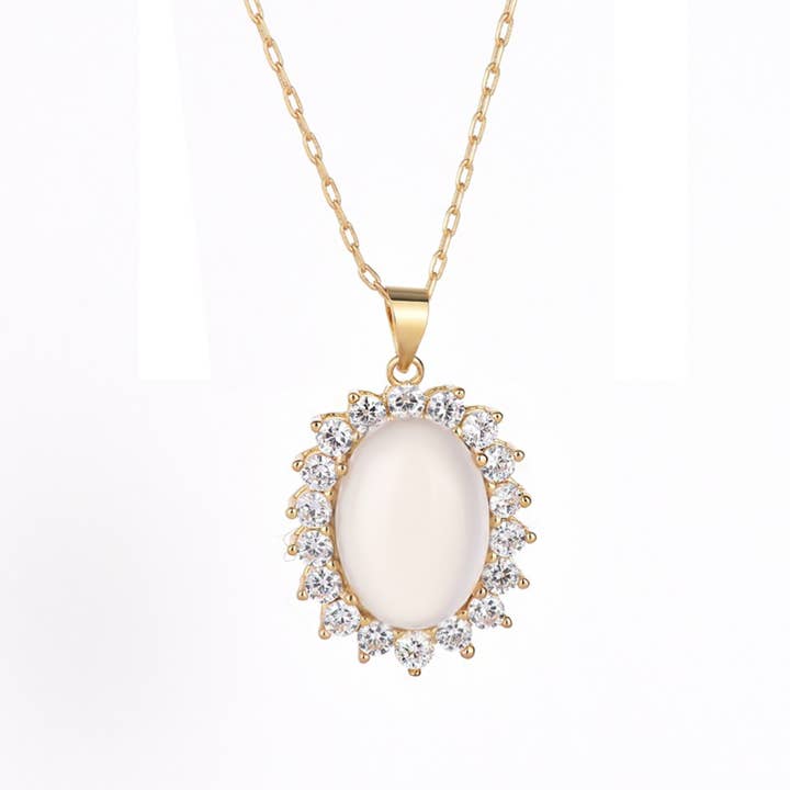 Elegant Crystal Crown Pink Necklace for wholesale by Bright MacMing