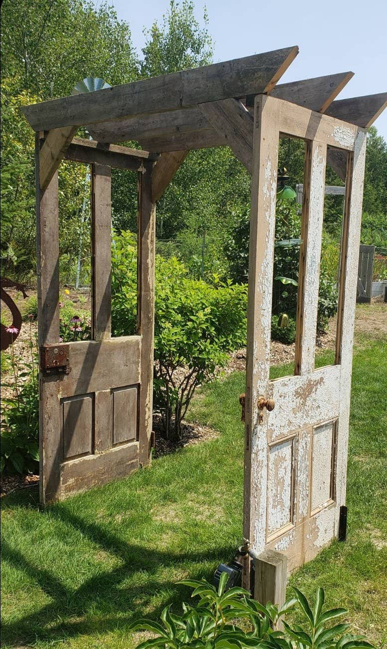 Wilco Home - Wholesale Wall Accent - One-of-a-kind Vintage Solid Wood Doors with Iron Protectors27