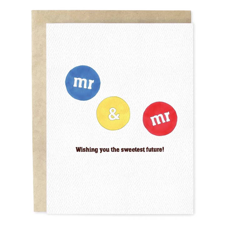 Sweetest Future Mr. & Mr. Gay Wedding Wenskaart voor wholesale door Skribbles