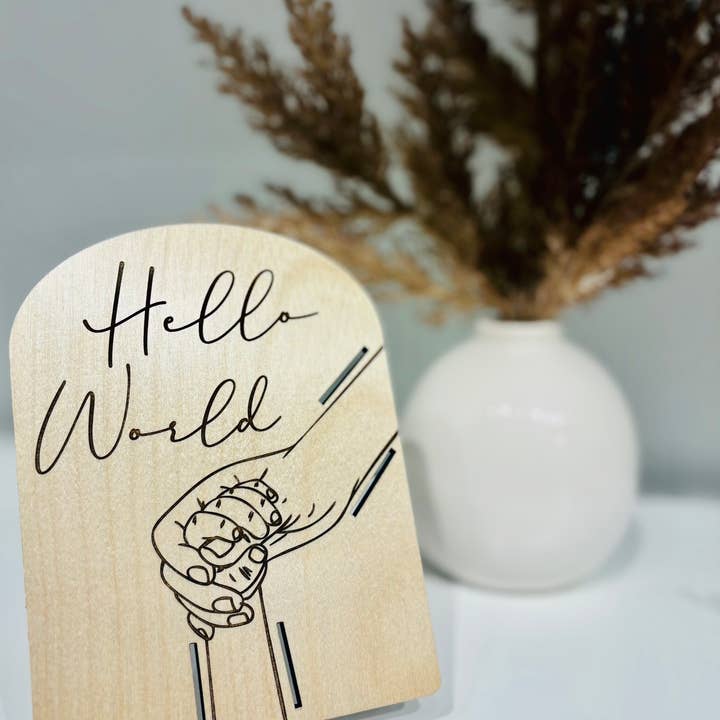 Baby + Birch - Wholesale Milestone Art/Keepsake - Kids & Baby - Arch hospital band board