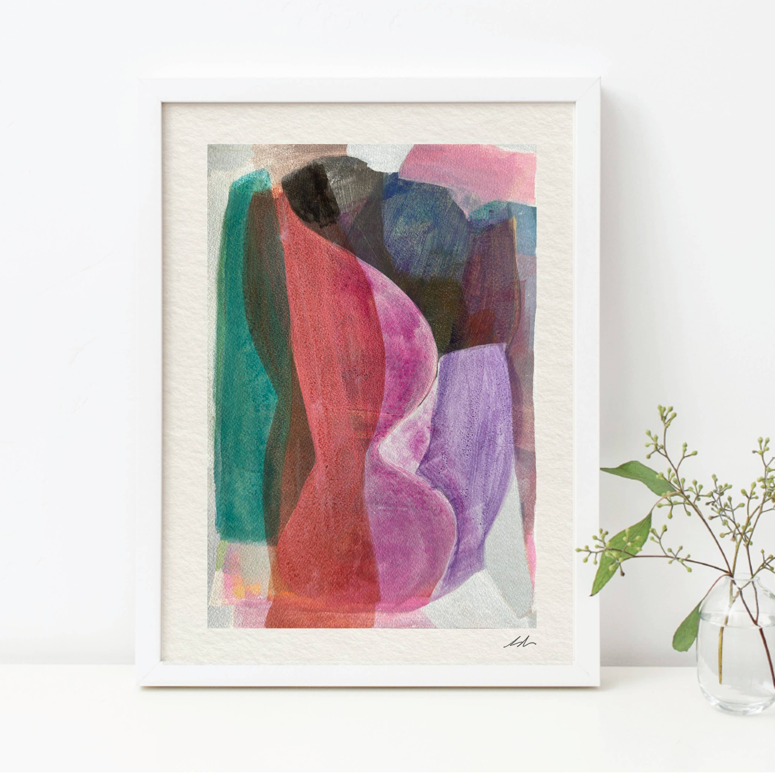 Michele Renee Atelier - Wholesale Art Print - Soft Layered Abstract Print – "Happenstance"2