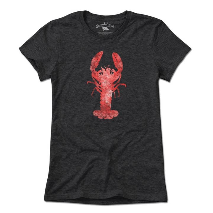 Charcoal Red Lobster Watercolor T-Shirt for wholesale on Faire