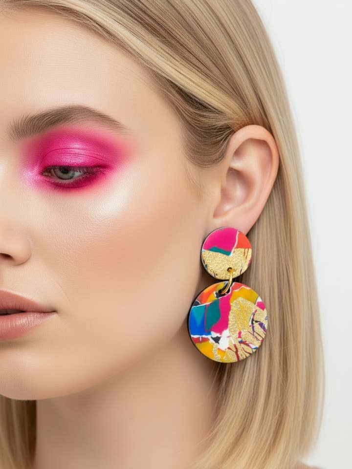 80er - Mittelgroße Ohrringe für den Großhandel von No Shrinking Violet