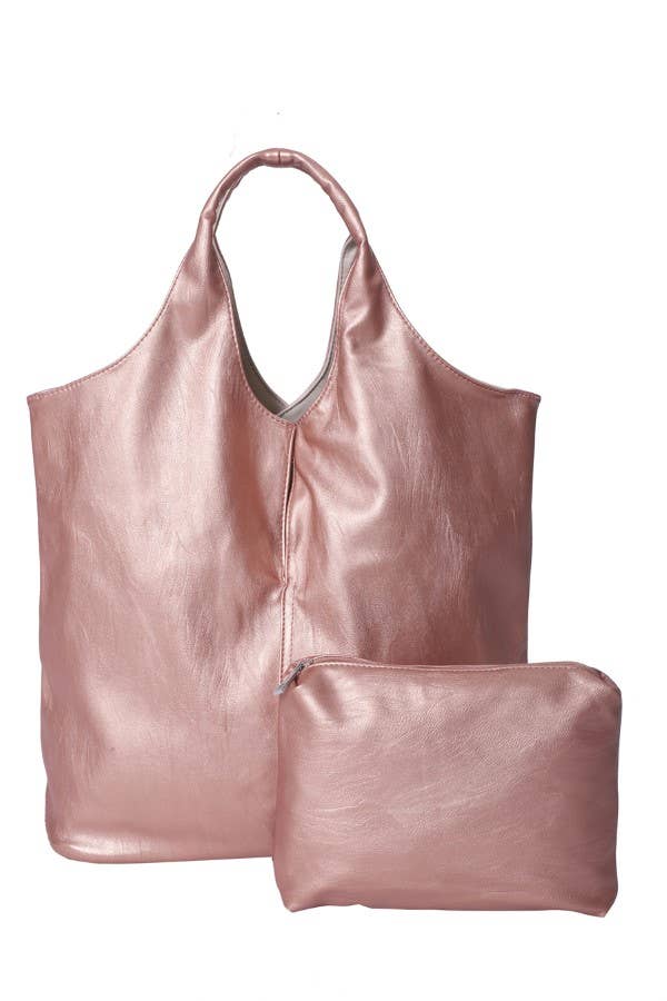 Nima Accessories Inc – Engroshandel Tote bag - Dame – Dame 2 stk kunstlæder Tote håndtaske Kosmetiktaske6