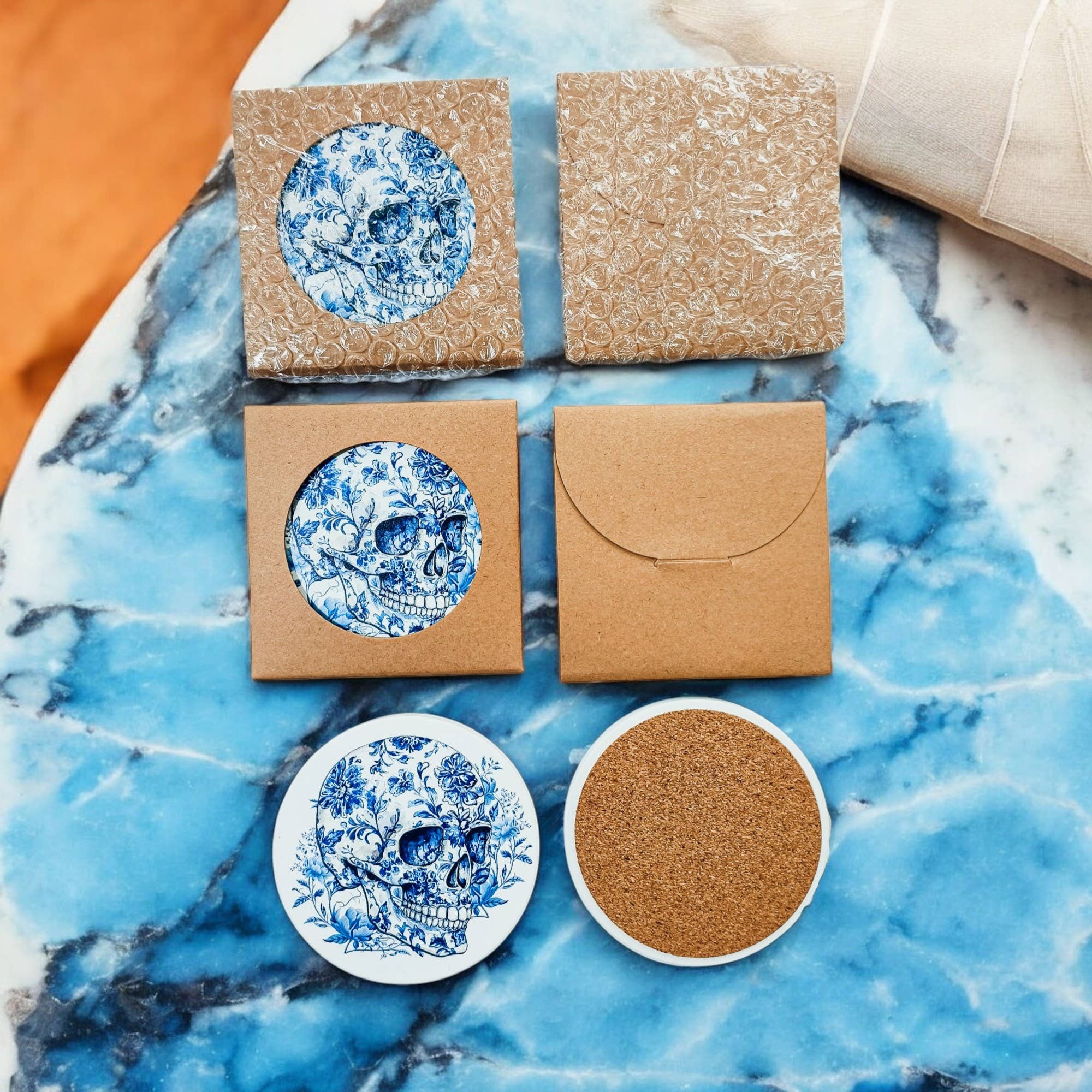 Gia Roma - Wholesale Onderzetters - Chinoiserie Halloween Onderzetters, Luxe Herfst Huisdecoraties5