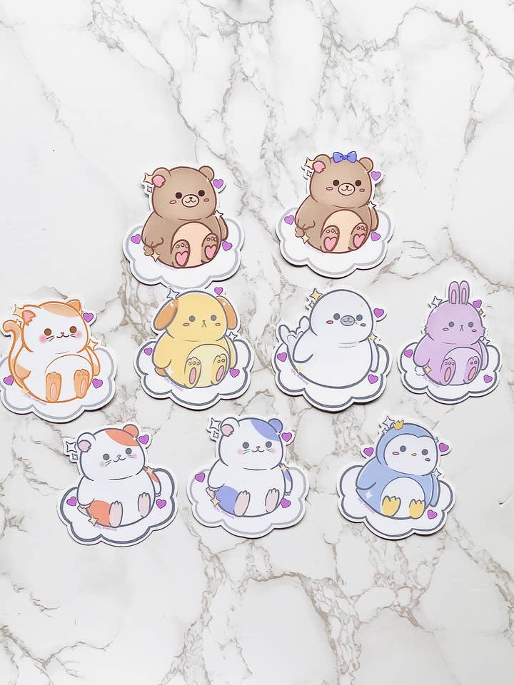 Dreamy Plushies Collection - Matt Vinylklistermärke för wholesale av Dream World