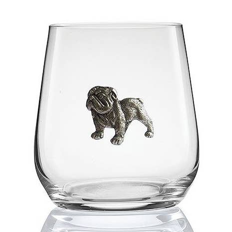 Menagerie Bulldog vinglas uden stilk for engroshandel hos MENAGERIE