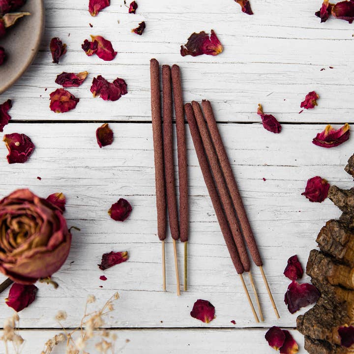 Leftover Hippies Incense - Wholesale Incense - All-Natural Herbal ROSE Incense Sticks, Bulk