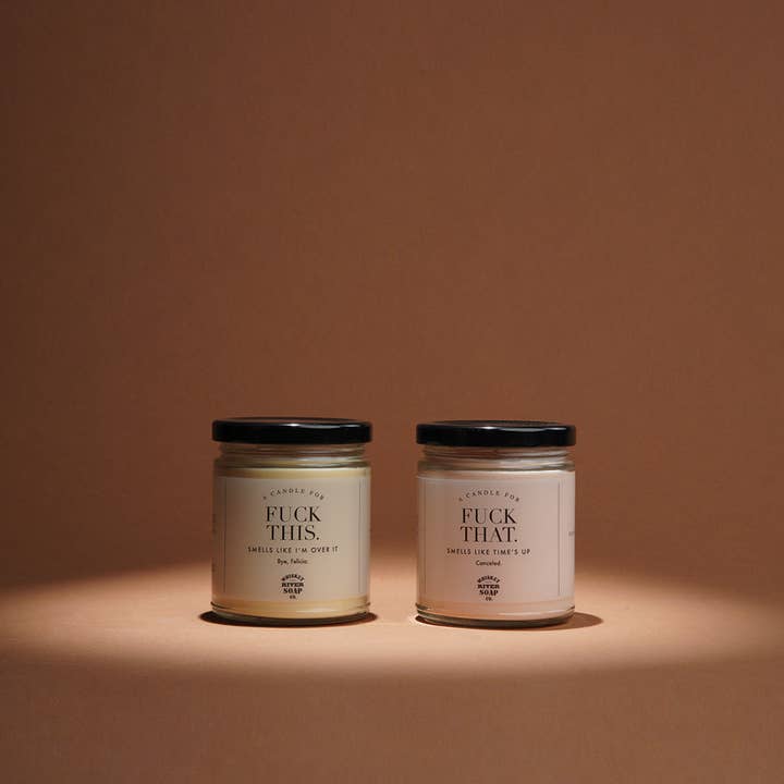 Whiskey River Soap Co. – Großhandel Kerze im Glas / gefüllte Kerze – Fuck That Candle | Lustige Kerze2