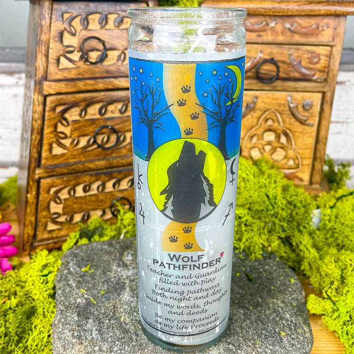 Protection du Loup - Bougie de Sort de 7 Jours - 740g - 140h pour la vente par Kani NaturApotek AB