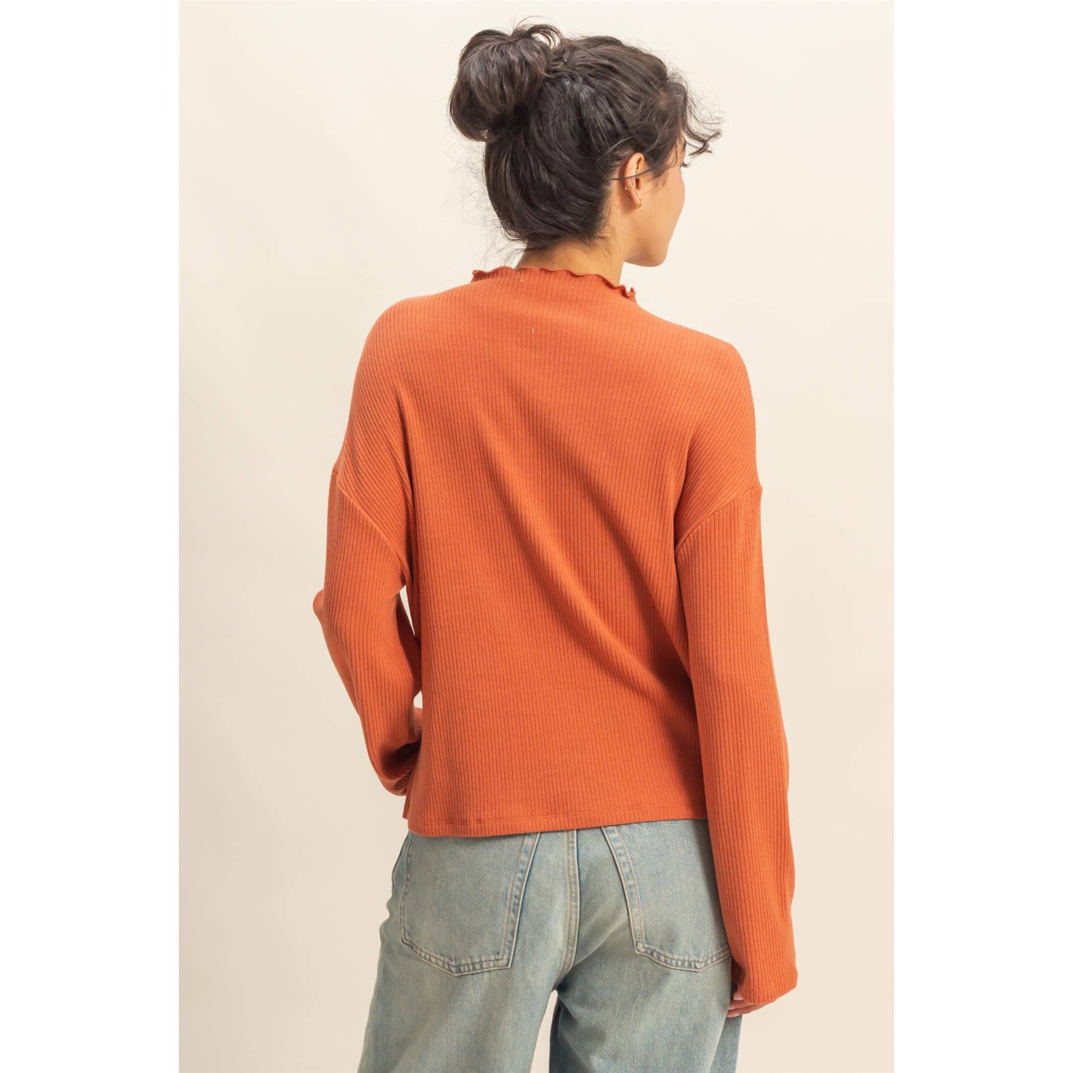 HYFVE - Wholesale Shirt - Women's - Oversized High Neck Top With Side Slit10