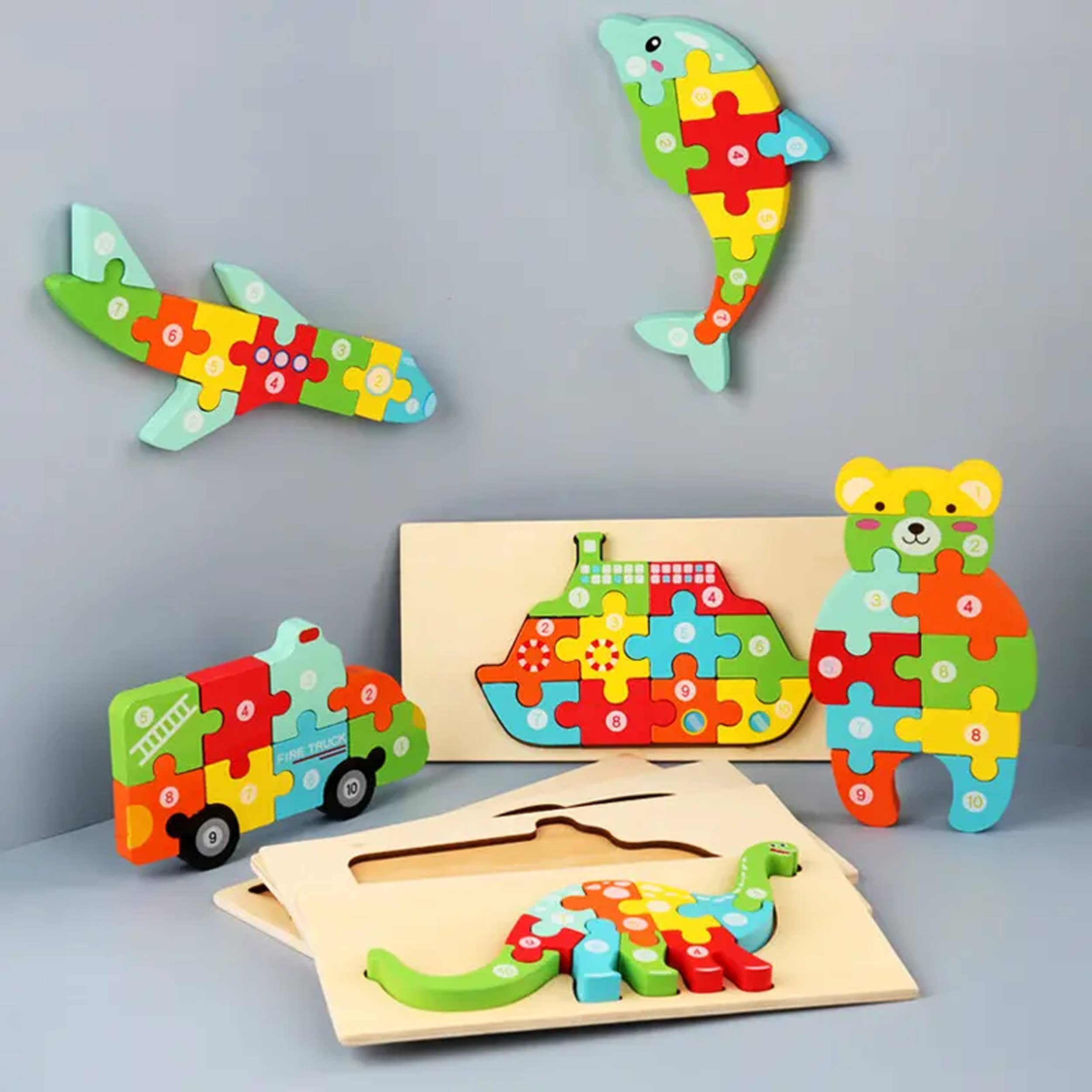 Toyarina - Wholesale Puzzle - Kids - Educational Wooden Puzzle - Back to School - in bulk7