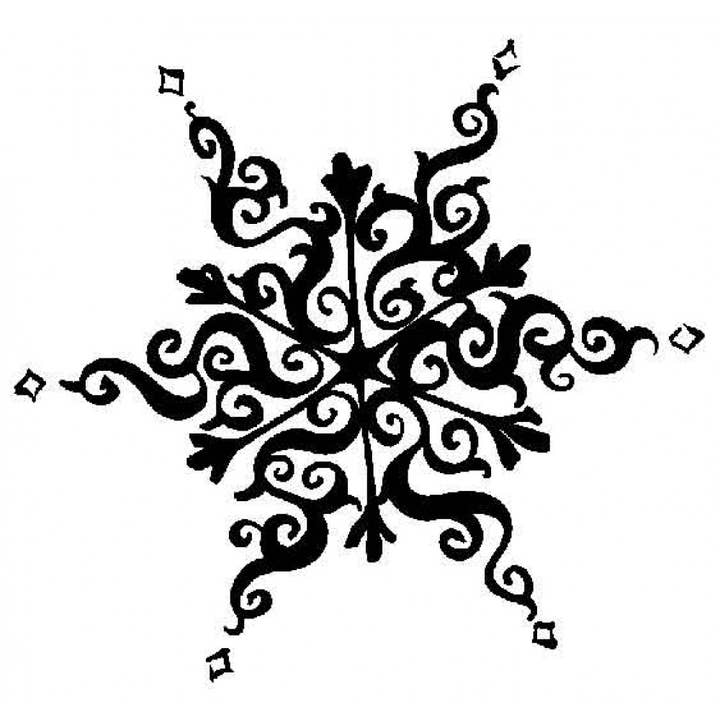 Carimbo de borracha grande do floco de neve do velho mundo por atacado de Stamp Addicts