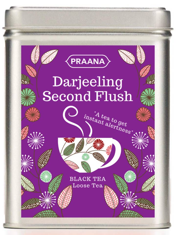 Darjeeling 2nd flush sort te - Gavedåse - 100 g for engroshandel hos PRAANA TEA