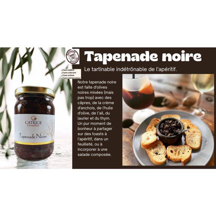 Smeerbare Olijventapenade zwart 180g voor wholesale door CATRICE GOURMET