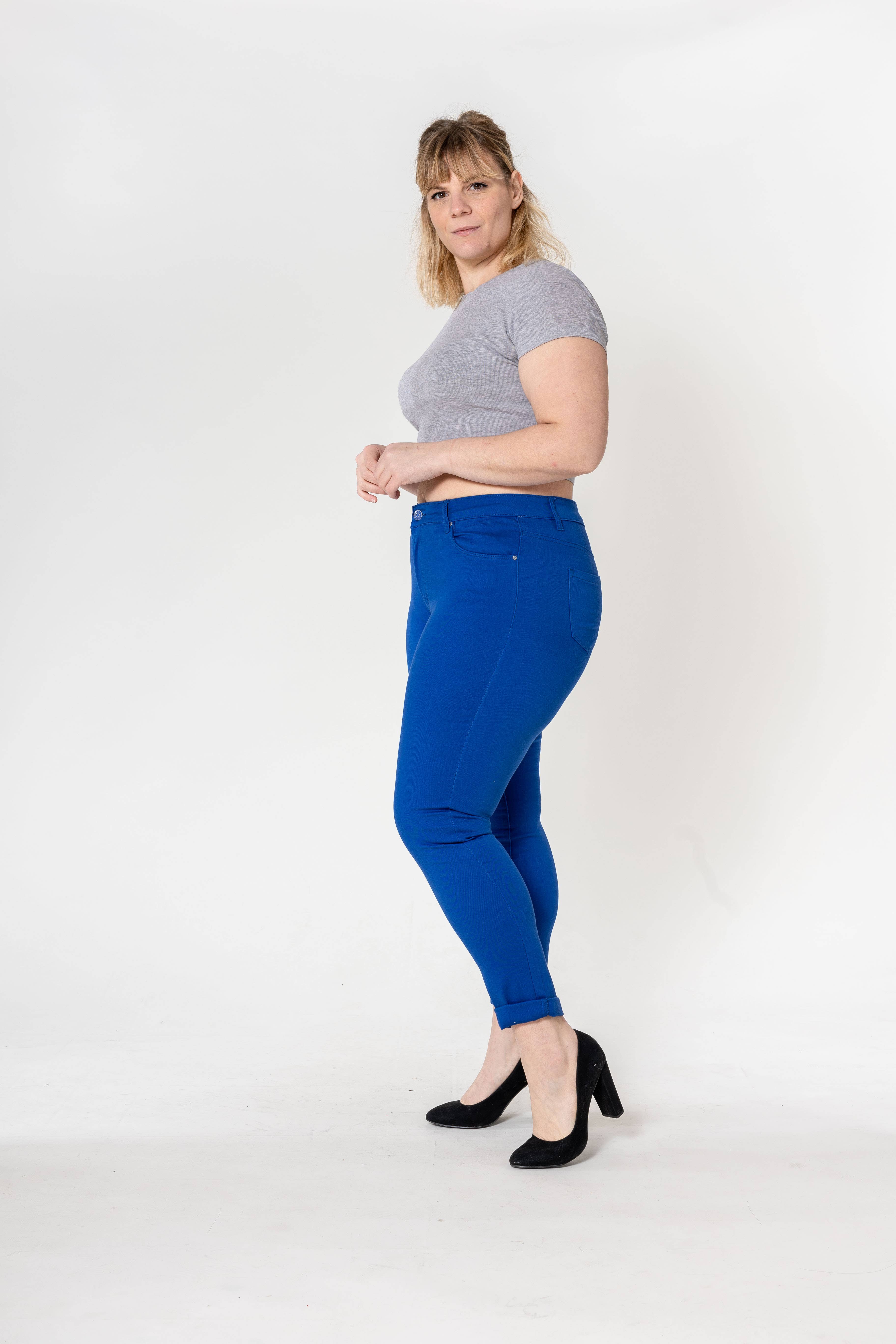 Nina Carter – Calças - Mulher por atacado – Tamanho Plus Curve Plus Tamanho Voltar ao Pescoço P19962