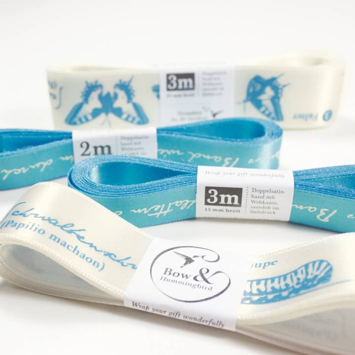 Bow & Hummingbird - Wholesale Ribbon - Gift Wrapping - 3 m satin ribbon spring