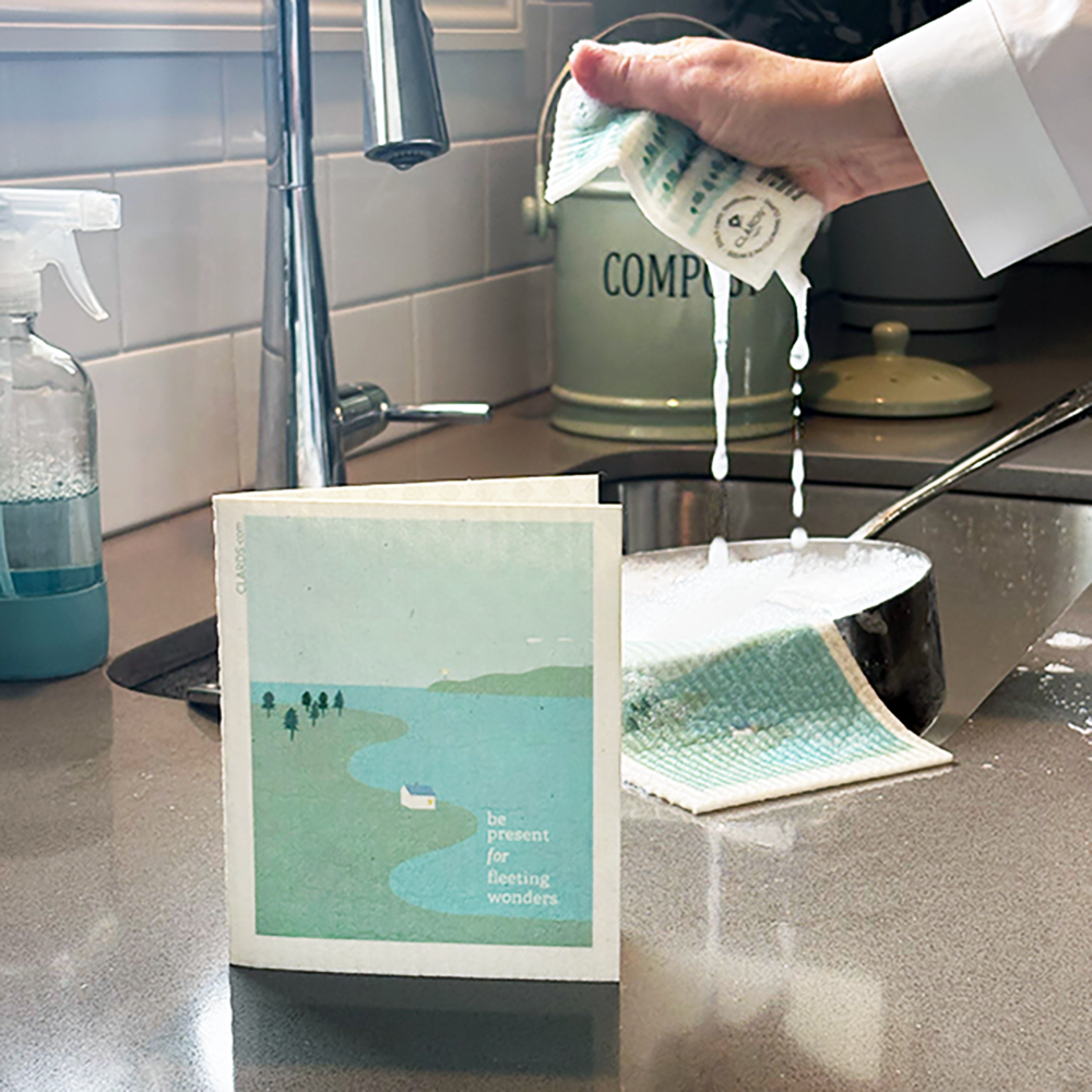 Soak iT Up Eco-friendly Greetings + Gifts – wholesale Vardagliga hälsningskort – Var Närvarande 2-i-1 Hälsningskort® & Ekoduk2