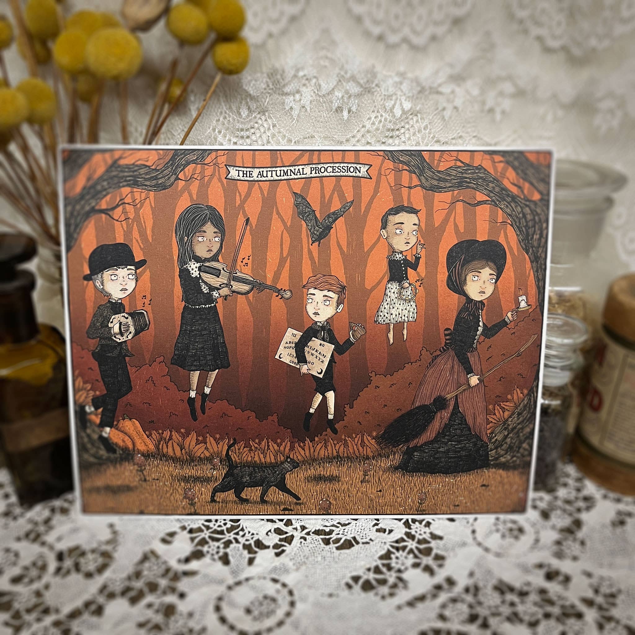 The Orphans of Dudleytown - Vente Affiche d'art - La procession automnale